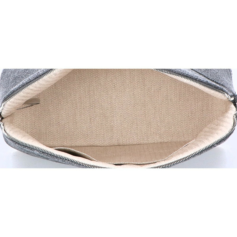 HERMES H103834M 03 Animaux Natte Bolide 小包 GRIS GALET 女士-5