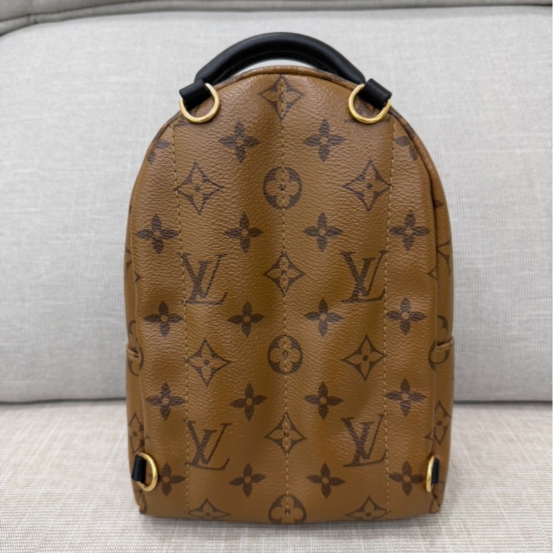LV M44872 拼色mini小書包 後背包 焦糖色限量款-8