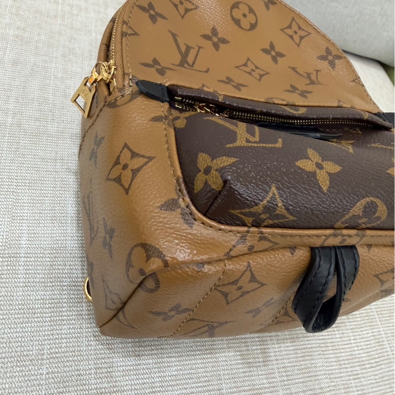 LV M44872 拼色mini小書包 後背包 焦糖色限量款-12