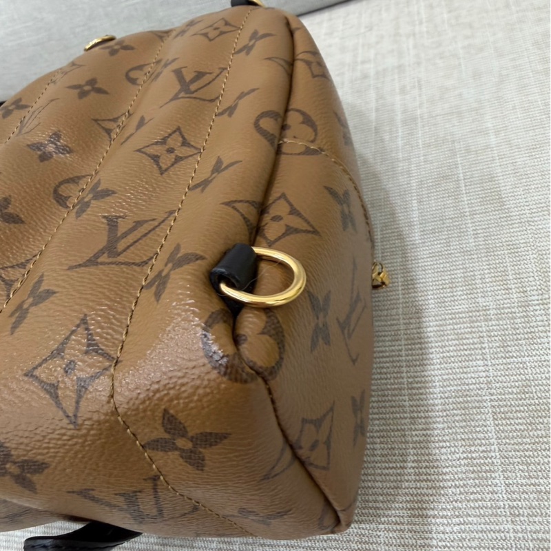 LV M44872 拼色mini小書包 後背包 焦糖色限量款-13