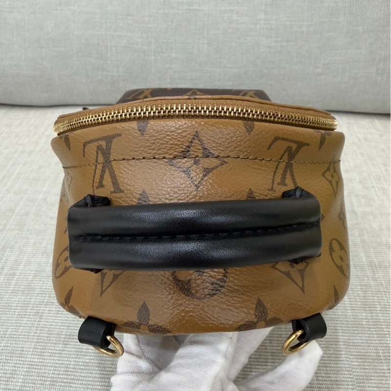 LV M44872 拼色mini小書包 後背包 焦糖色限量款-16