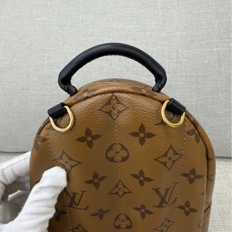 LV M44872 拼色mini小書包 後背包 焦糖色限量款-17