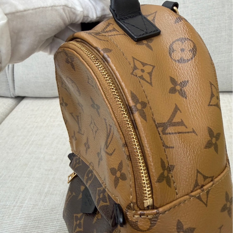 LV M44872 拼色mini小書包 後背包 焦糖色限量款-22