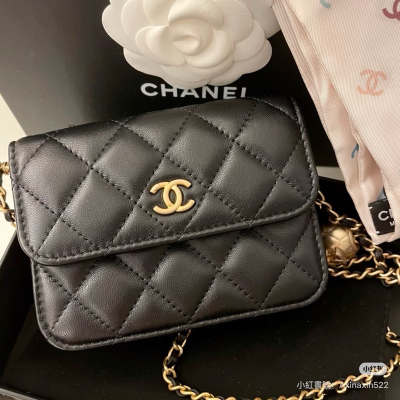 大全配🈶購證❤️ 香奈兒 #woc #mini #黑金 #金球-1