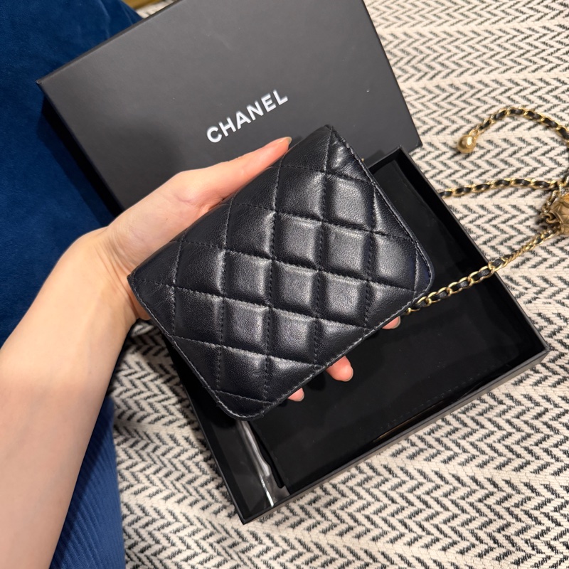 大全配🈶購證❤️ 香奈兒 #woc #mini #黑金 #金球-10