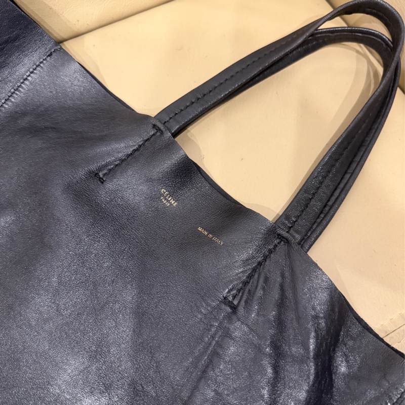 超便宜撿漏❤️ #celine #托特 #牛皮 #幻彩 #黑色-16