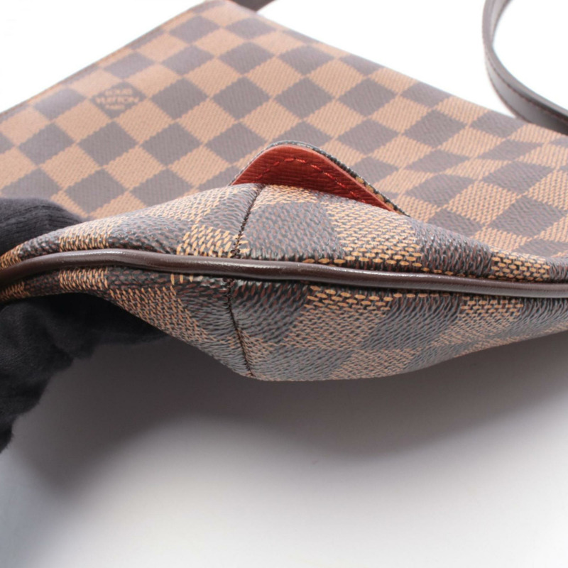 路易威登 Musette Tango 長肩背包/手提包，塗層帆布和皮革材質，飾以 Damier 棋盤格紋，棕色，N51301-5