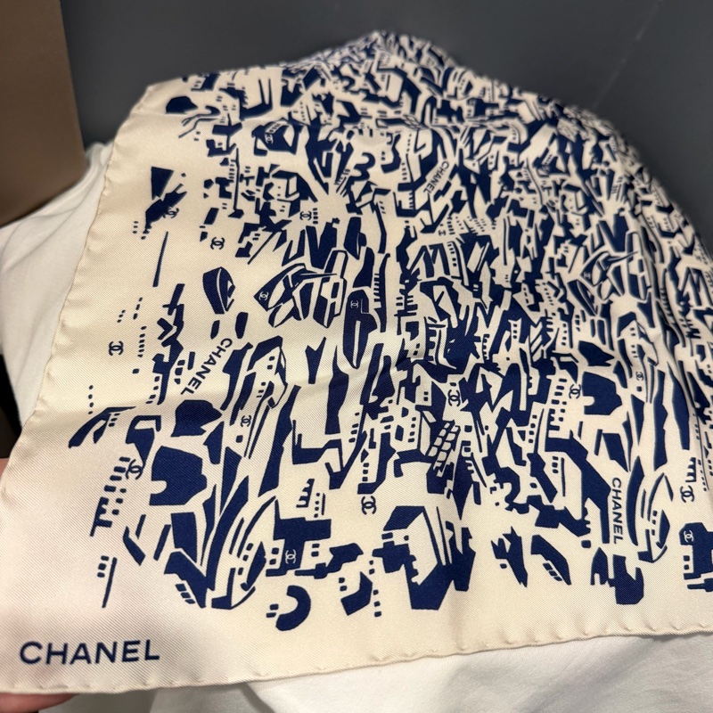 Chanel 香奈兒 3ways 絲巾髮圈 髮束 髮帶 髮飾-5