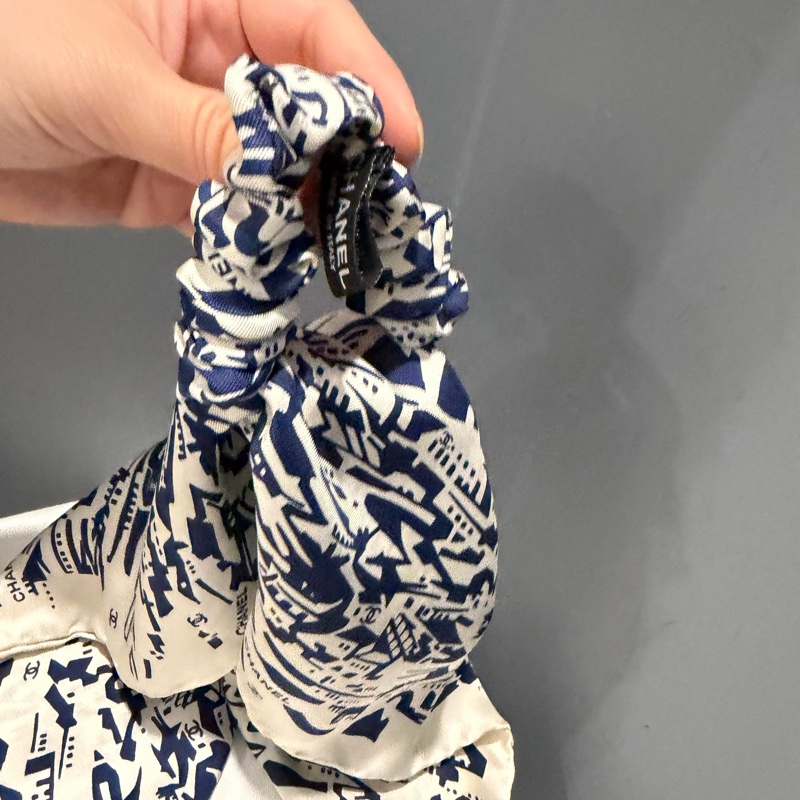 Chanel 香奈兒 3ways 絲巾髮圈 髮束 髮帶 髮飾-19