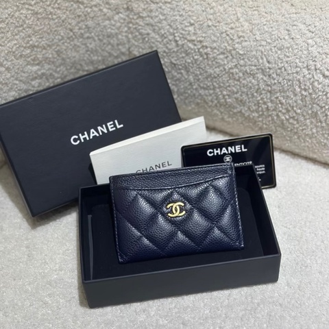 全新全配❤️ #香奈兒 #黑金 #荔枝皮 #卡夾 #卡包