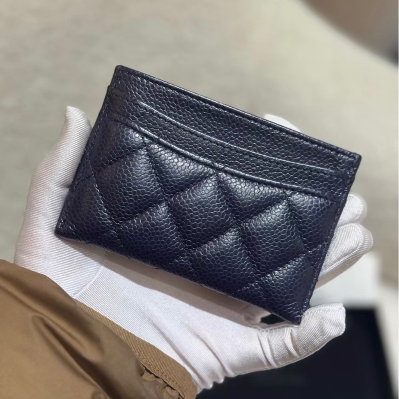 全新全配❤️ #香奈兒 #黑金 #荔枝皮 #卡夾 #卡包-2