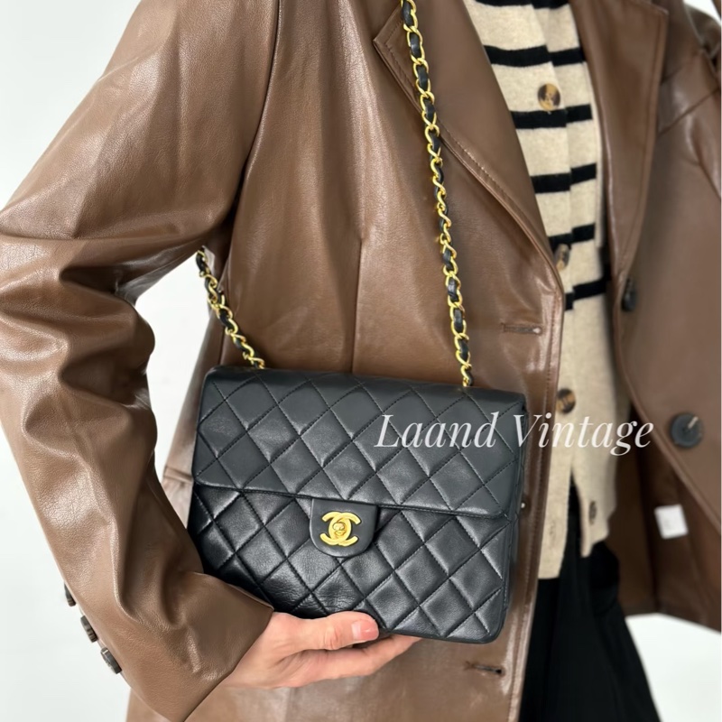 24k金絕版收藏🌟 #香奈兒 #黑金 #vintage #方胖子 #大方胖20cm-3