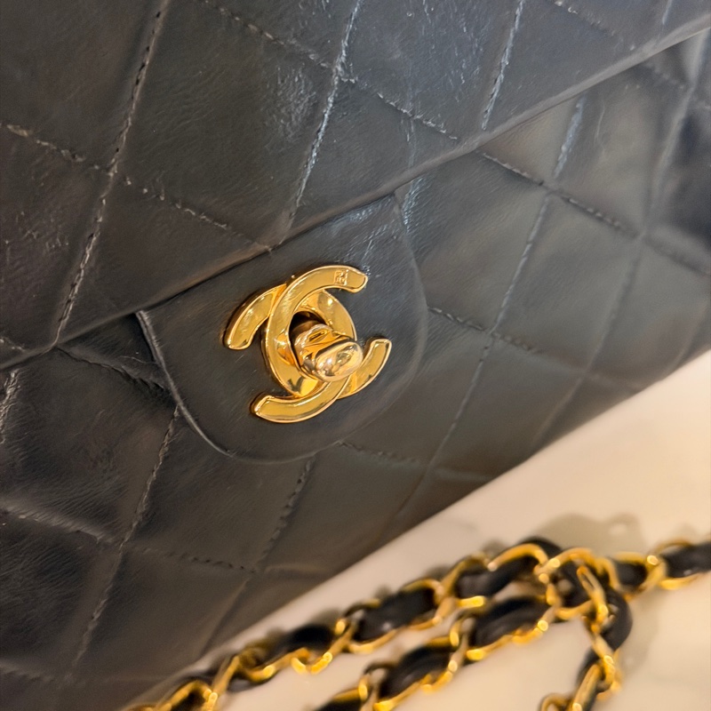24k金絕版收藏🌟 #香奈兒 #黑金 #vintage #方胖子 #大方胖20cm-8