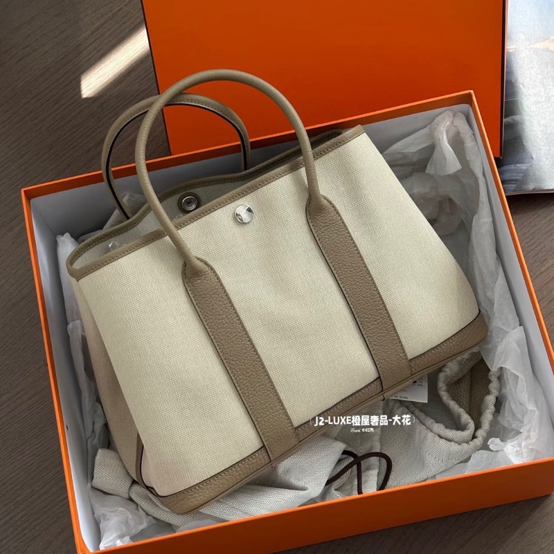 閒置全配🈶購證❤️ 愛馬仕 #gardenparty #花園30 #冰川白 #大象灰-0