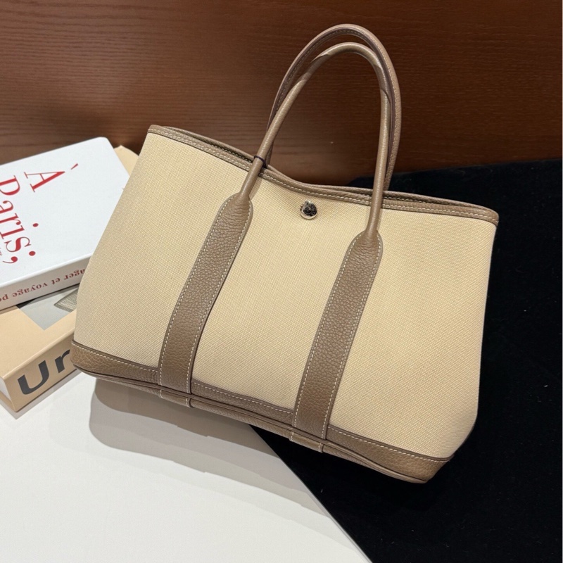 閒置全配🈶購證❤️ 愛馬仕 #gardenparty #花園30 #冰川白 #大象灰-4