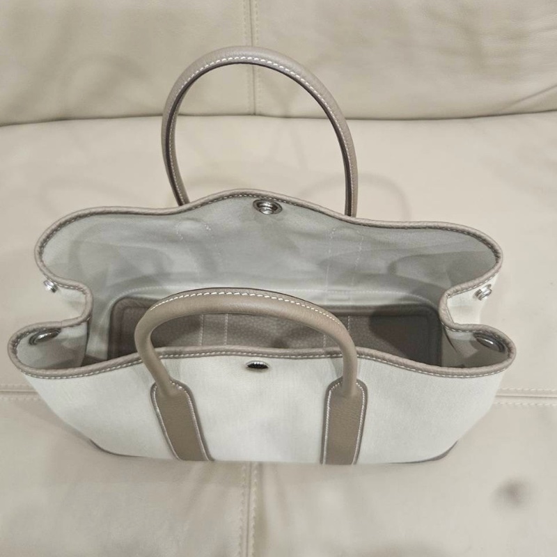 閒置全配🈶購證❤️ 愛馬仕 #gardenparty #花園30 #冰川白 #大象灰-10