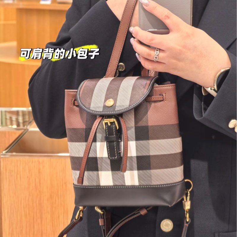 全新🈶購證❤️ burberry #格紋 #小書包 #雙肩包 #後背包-3