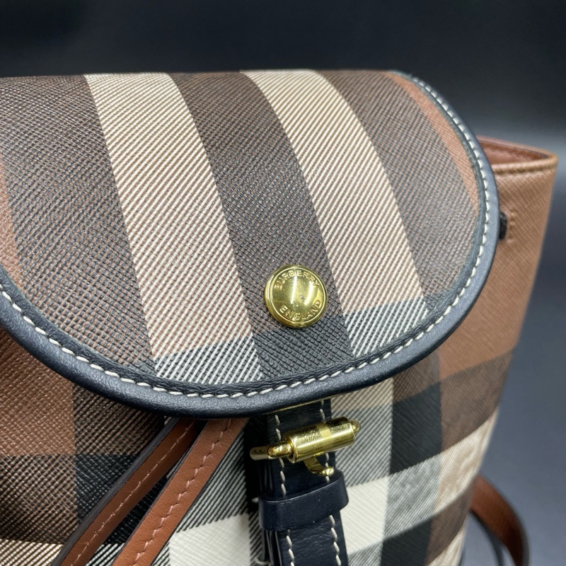 全新🈶購證❤️ burberry #格紋 #小書包 #雙肩包 #後背包-4