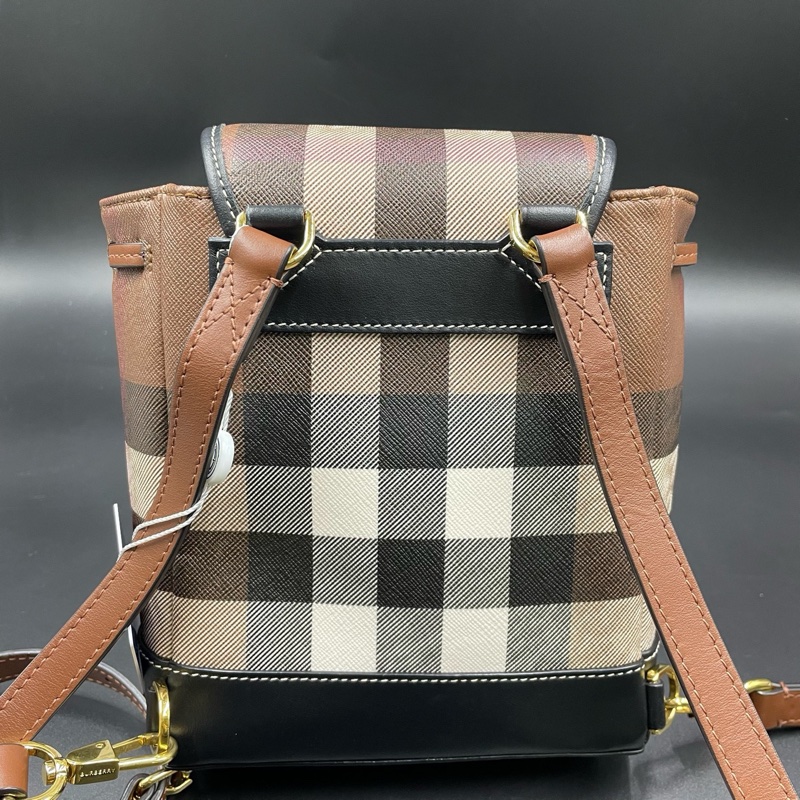 全新🈶購證❤️ burberry #格紋 #小書包 #雙肩包 #後背包-5