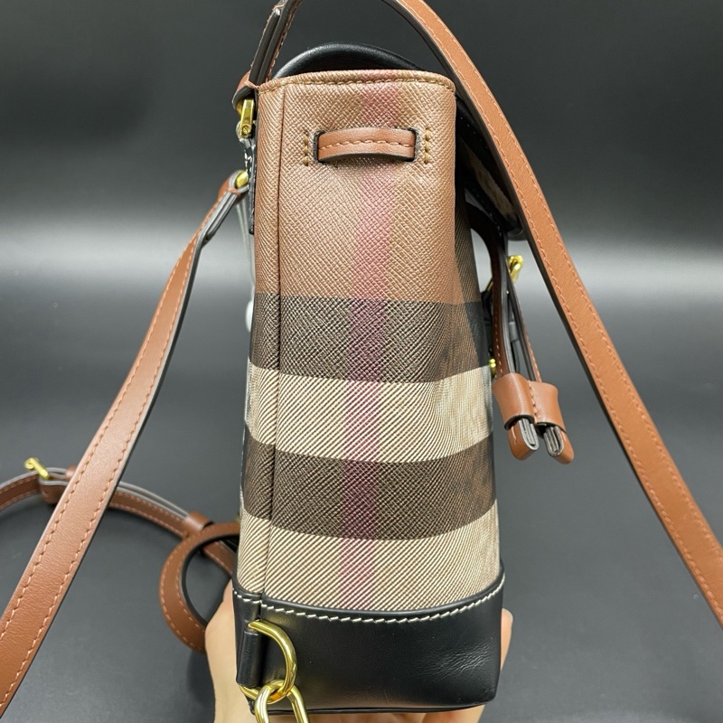 全新🈶購證❤️ burberry #格紋 #小書包 #雙肩包 #後背包-6