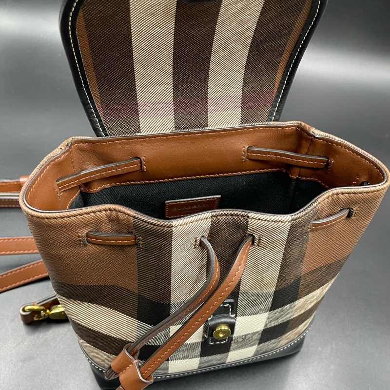 全新🈶購證❤️ burberry #格紋 #小書包 #雙肩包 #後背包-8