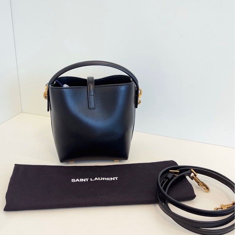 YSL聖羅蘭 芯片 爆款黑金Le37 mini水桶包-2