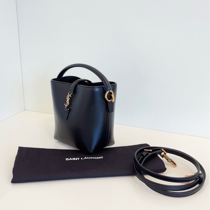 YSL聖羅蘭 芯片 爆款黑金Le37 mini水桶包-3