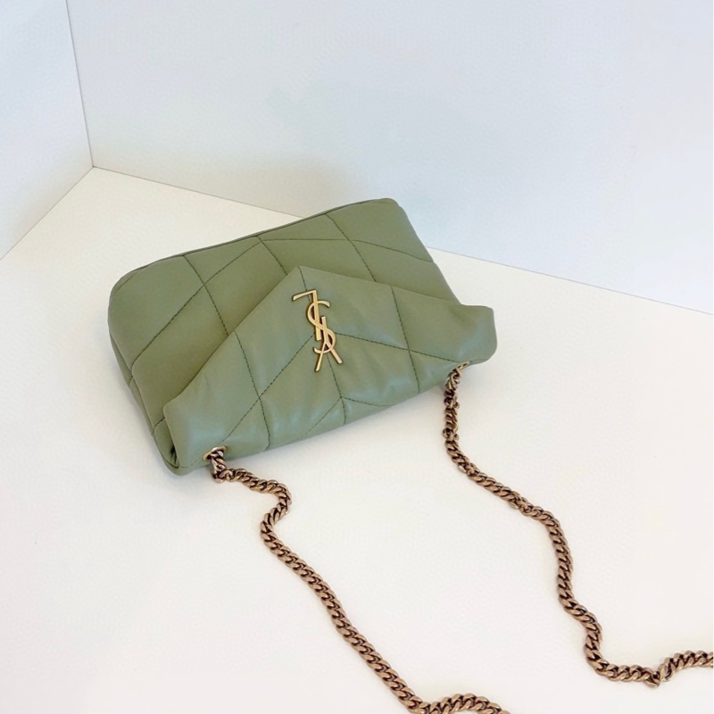 YSL聖羅蘭 loulou puffer mini泡芙雲朵包 酪梨綠-4