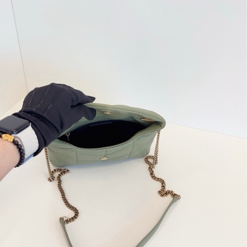 YSL聖羅蘭 loulou puffer mini泡芙雲朵包 酪梨綠-6