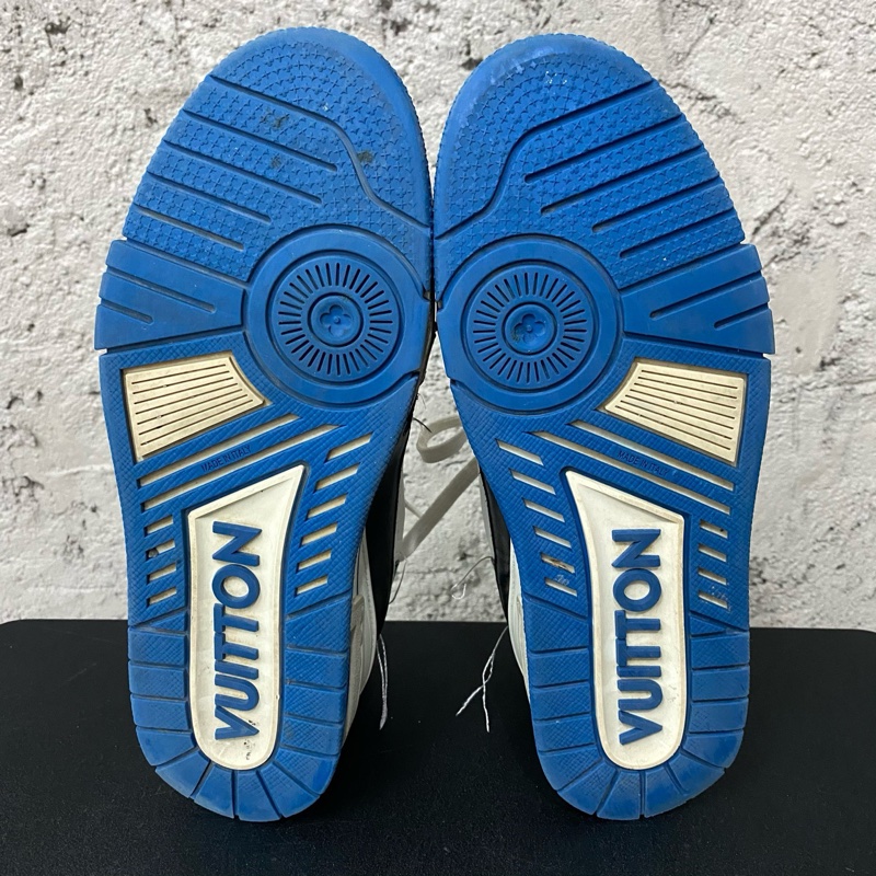Louis Vuitton lv Trainer男鞋黑籃鞋子 碼數7=41.5-7