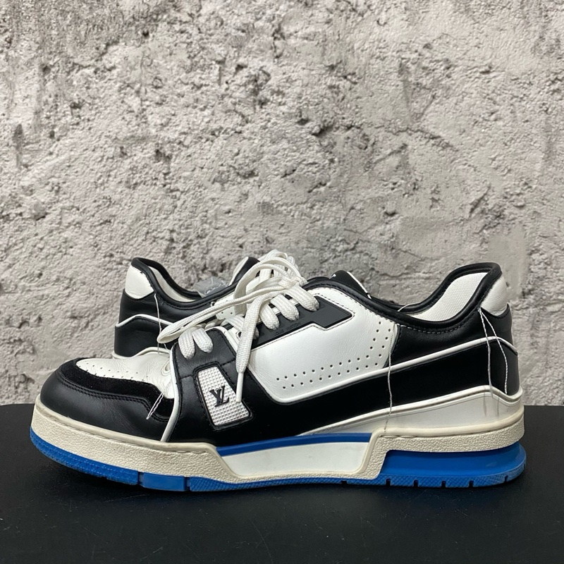 Louis Vuitton lv Trainer男鞋黑籃鞋子 碼數7=41.5-12