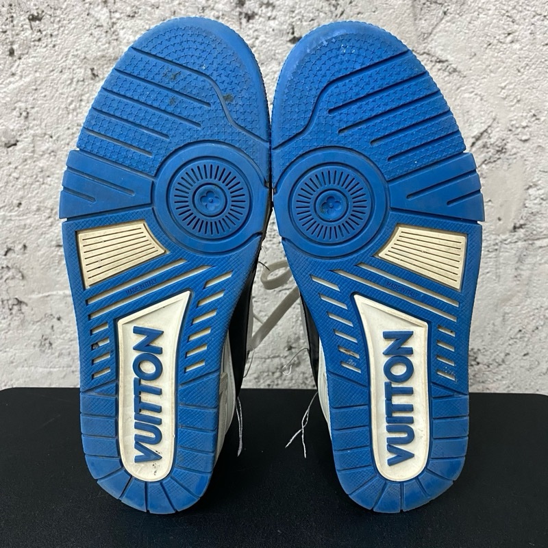 Louis Vuitton lv Trainer男鞋黑籃鞋子 碼數7=41.5-15