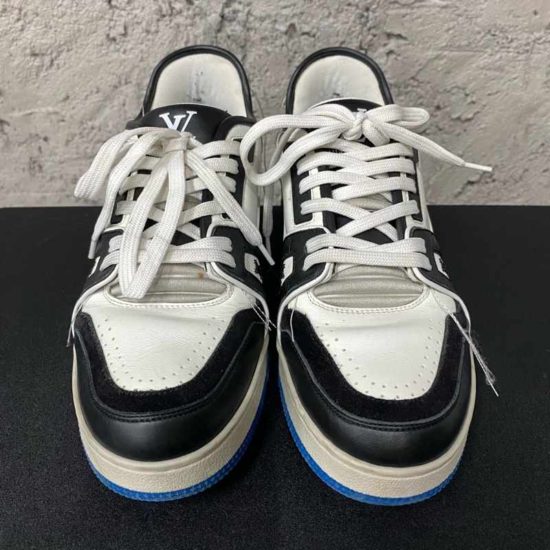 Louis Vuitton lv Trainer男鞋黑籃鞋子 碼數7=41.5-17