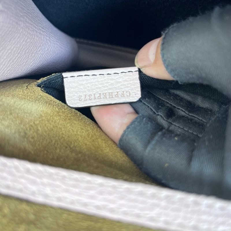 Burberry巴寶莉格紋拼皮郵差單肩斜挎包尺寸23*19*6cm-9