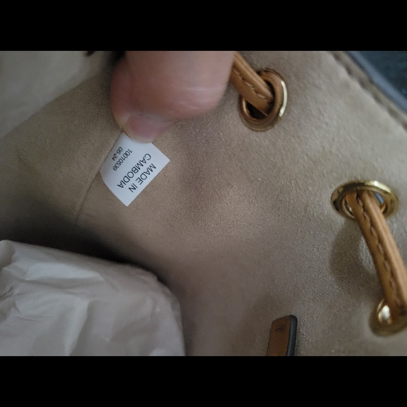 正品 Tory Burch 水桶包水桶袋 Monogram Leather Mini Bucket Bag-10