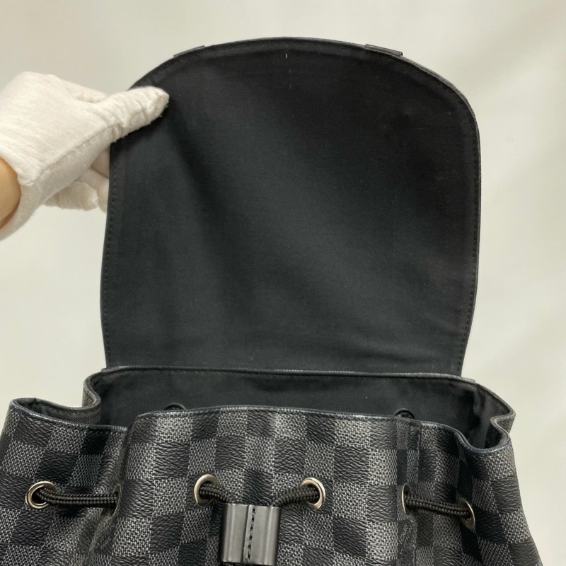 S級 99成新 LV Christopher石墨色棋盤格雙肩包-4