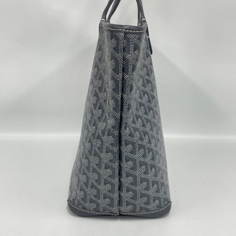 A級95成新 Goyard Artois灰色老花拉鍊托特包-1