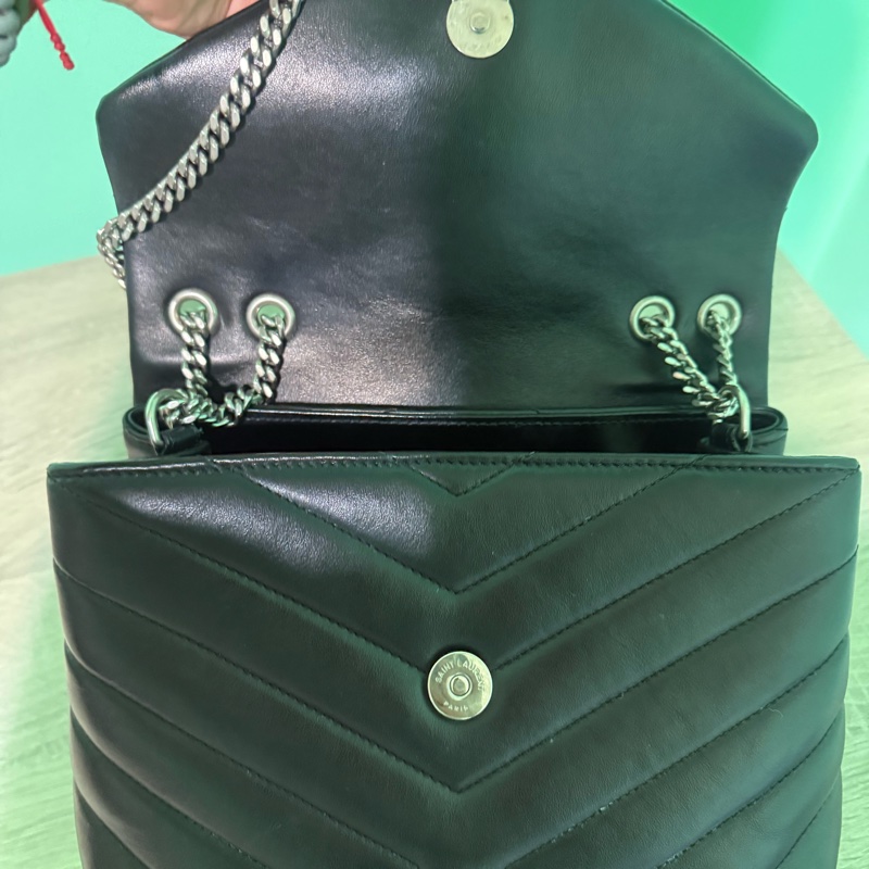 YSL聖羅蘭 LOULOU黑金中包)-10