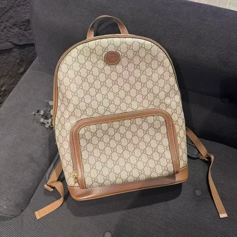 AB級 9成新 Gucci 老花雙肩包