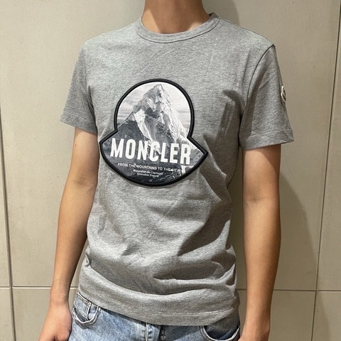 MONCLER 短袖T恤 雪山灰色S
