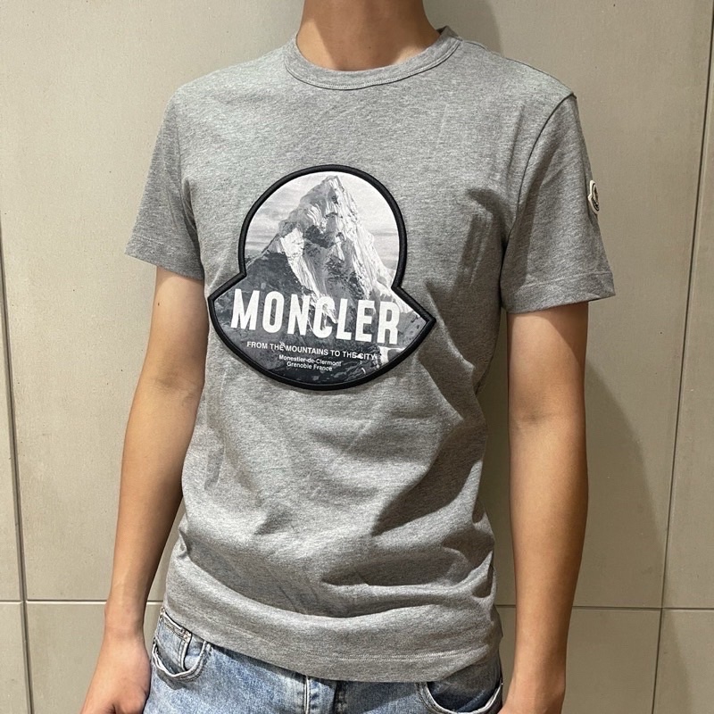 MONCLER 短袖T恤 雪山灰色S-0