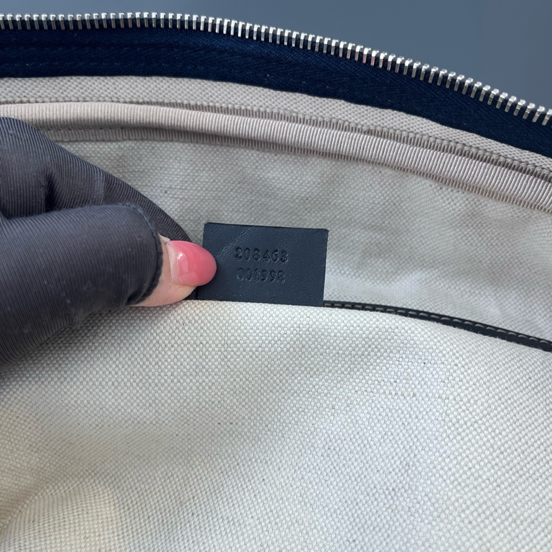 98新 Gucci古馳老花拼皮手提公文包缺肩帶尺寸41*31*6-7