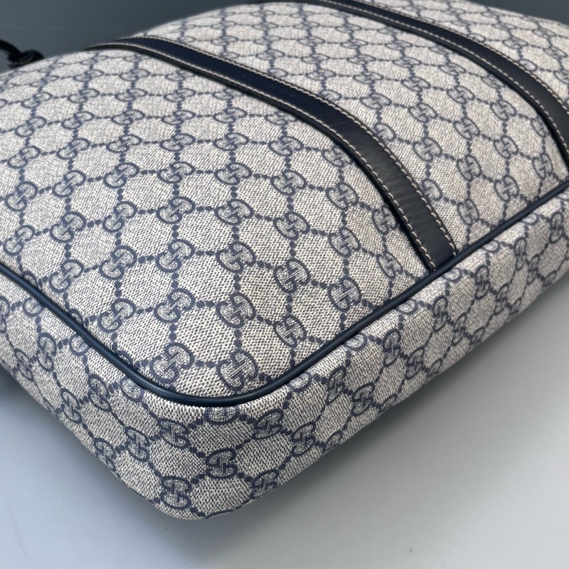 98新 Gucci古馳老花拼皮手提公文包缺肩帶尺寸41*31*6-9