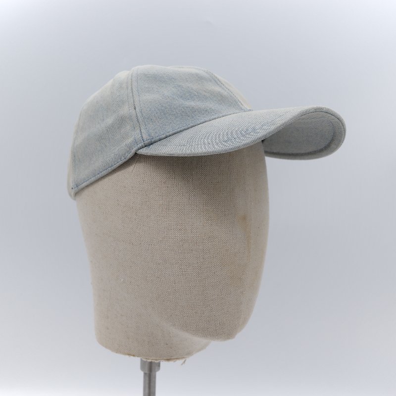 Saint Laurent 聖羅蘭  YSL 金屬logo 青銅色 淺色 水洗丹寧布 棒球帽-3