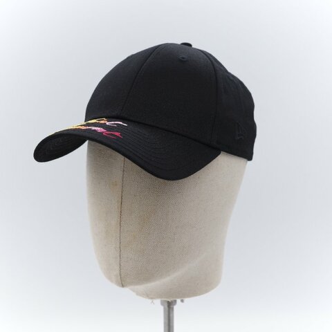 Saint Laurent 聖羅蘭 彩色logo刺繡 黑色棉質 棒球帽