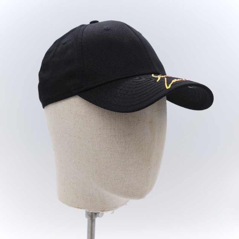 Saint Laurent 聖羅蘭 彩色logo刺繡 黑色棉質 棒球帽-3