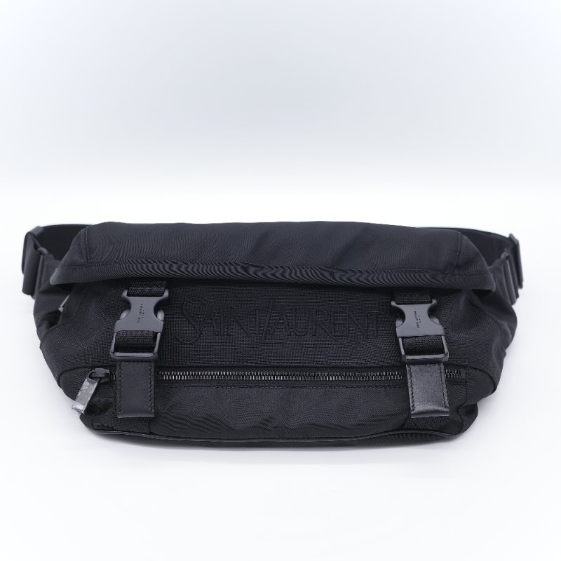 Saint Laurent 聖羅蘭 Bodybag 黑色 尼龍機能 腰包 胸包-1
