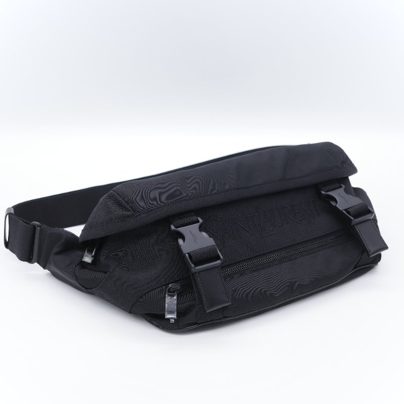 Saint Laurent 聖羅蘭 Bodybag 黑色 尼龍機能 腰包 胸包-2