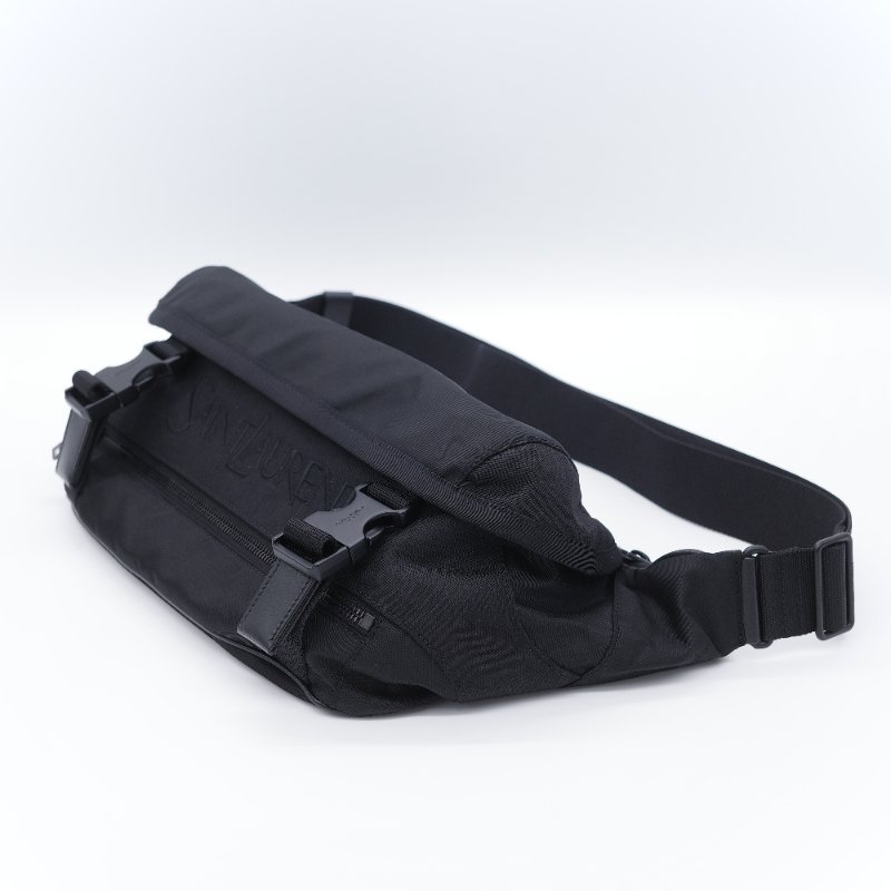 Saint Laurent 聖羅蘭 Bodybag 黑色 尼龍機能 腰包 胸包-3