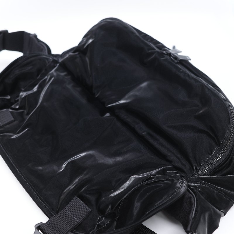 Saint Laurent 聖羅蘭 Bodybag 黑色 漆皮機能 腰包 胸包-13